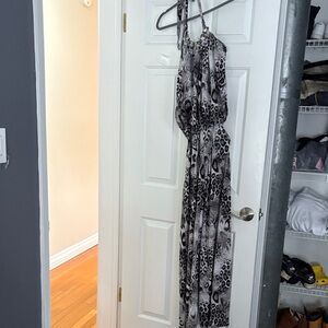 Leopard Print Halter Jumpsuit